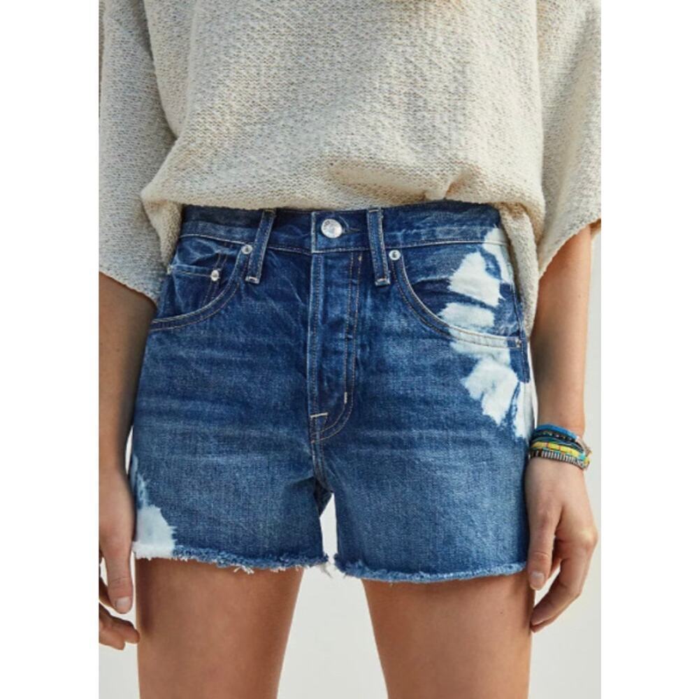 EDWIN Cai Ultra High-Rise Denim Shorts Size 30 - Picture 2 of 5